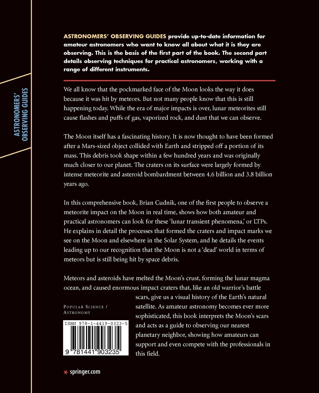 Rückseitencover Lunar Meteoroid Impacts and How to Observe Them