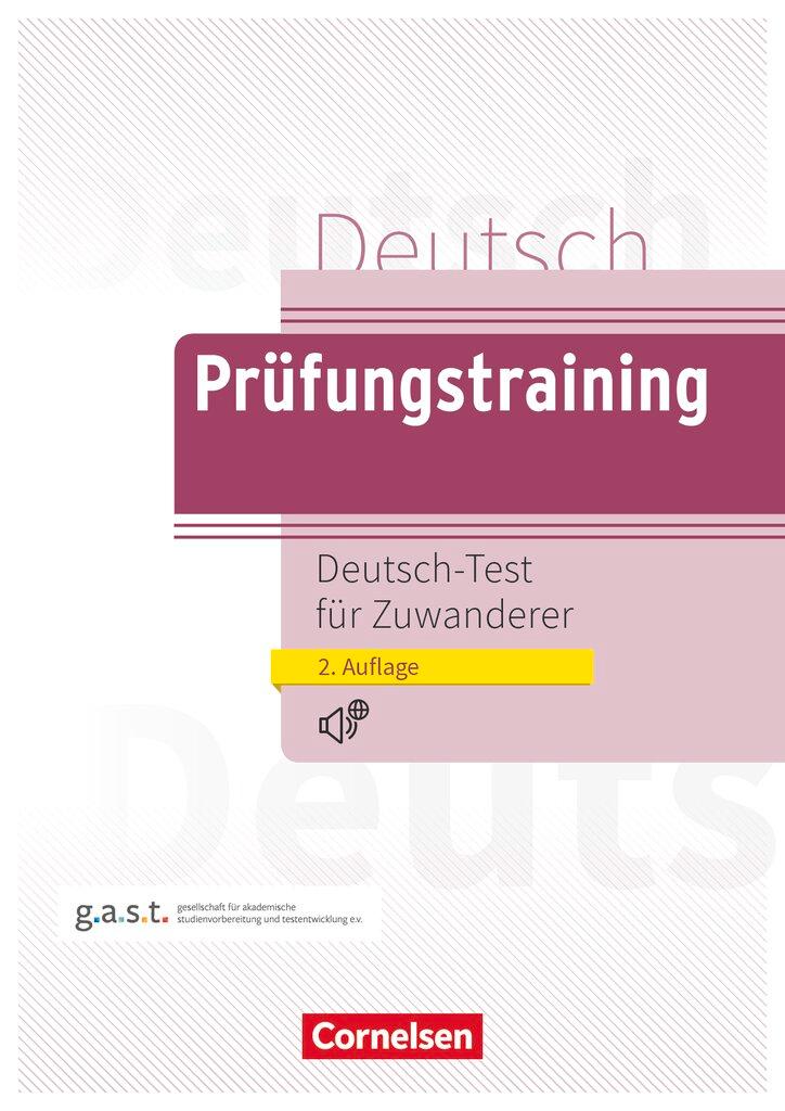 Vorderes Coverbild Prüfungstraining DaF. Deutsch-Test für Zuwanderer