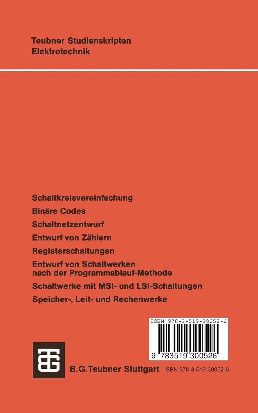 Rückseitencover Nachrichtenverarbeitung Entwurf digitaler Schaltwerke