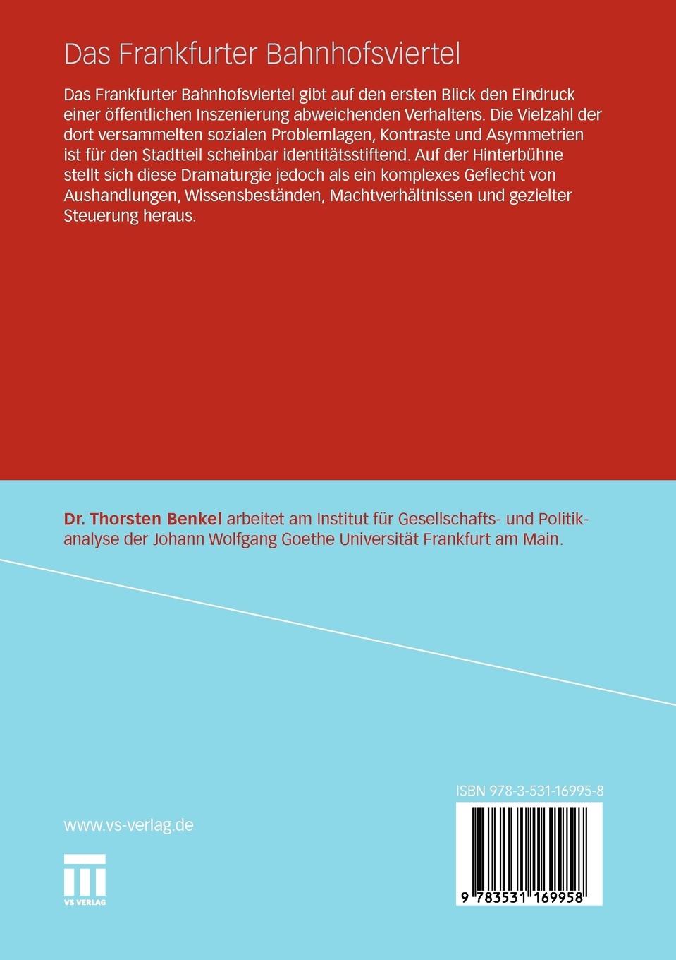 Rückseitencover Das Frankfurter Bahnhofsviertel