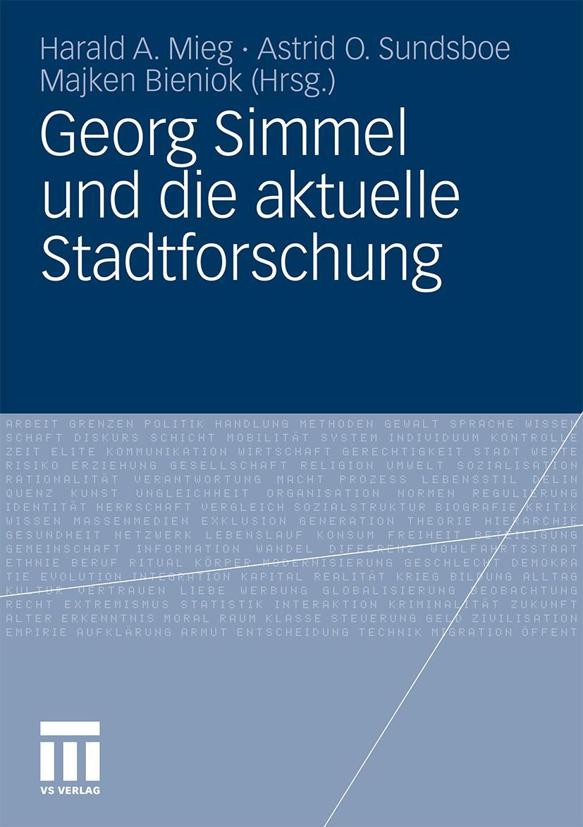Vorderes Coverbild Georg Simmel und die aktuelle Stadtforschung