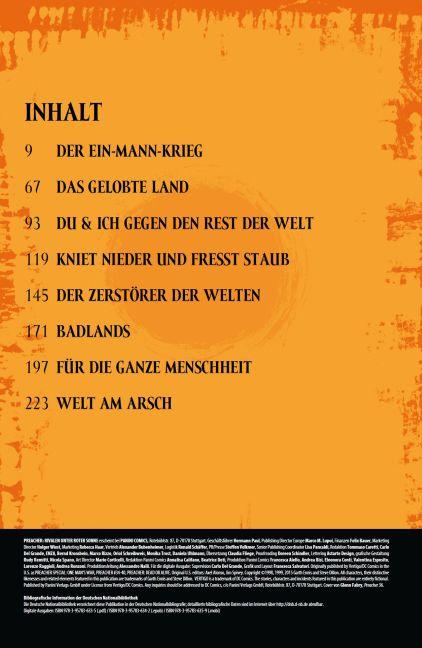 Beispielinhalt (Bild) Preacher 06 - Rivalen unter roter Sonne