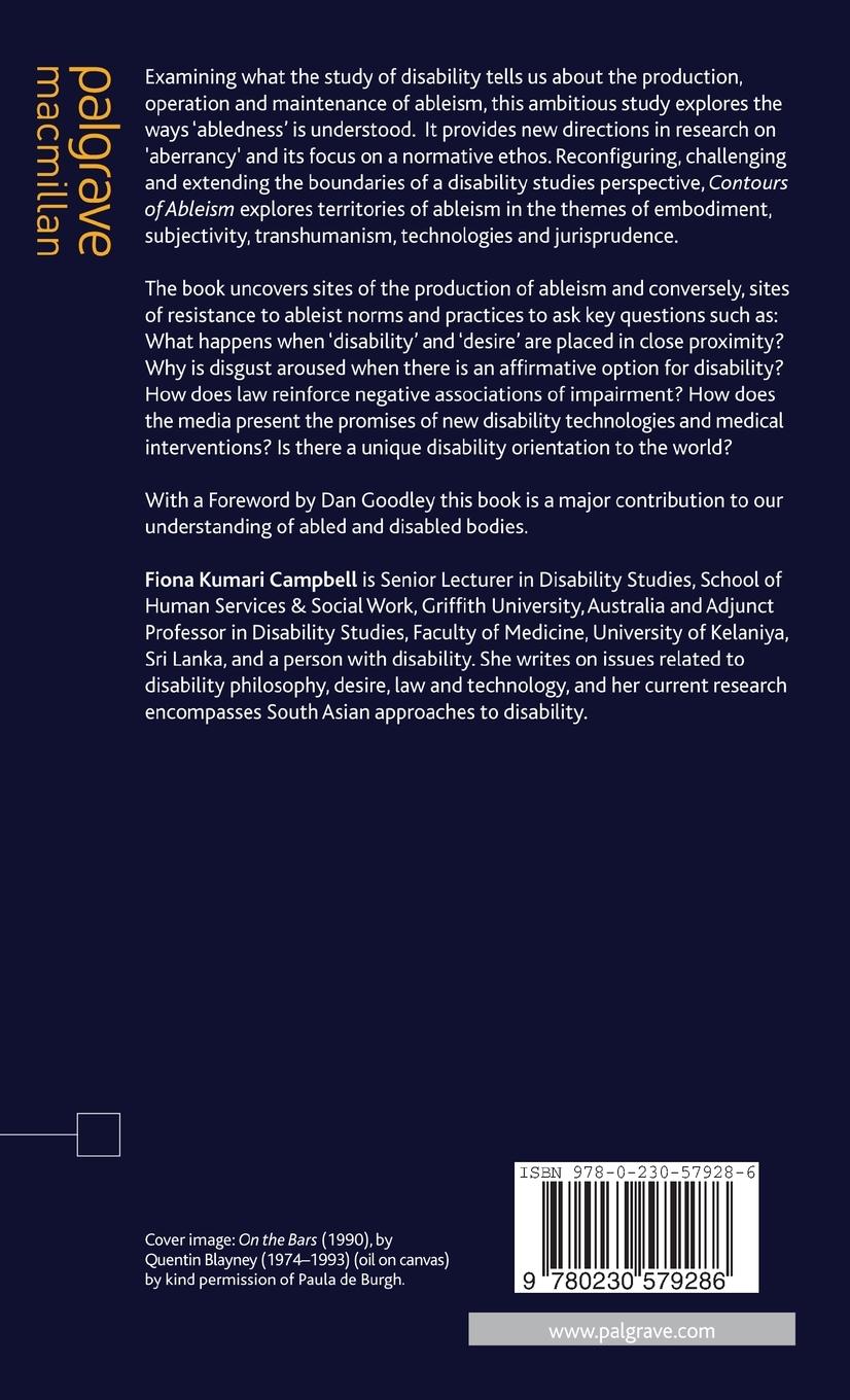 Rückseitencover Contours of Ableism