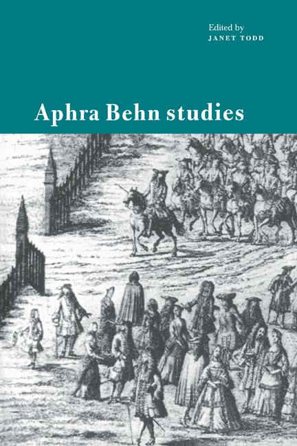 Vorderes Coverbild Aphra Behn Studies