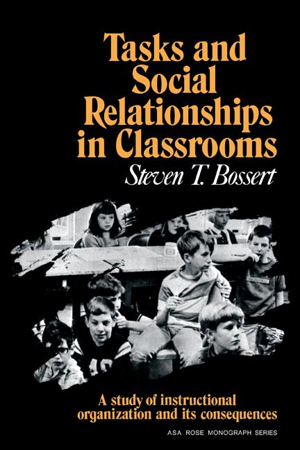 Vorderes Coverbild Tasks and Social Relationships in Classrooms