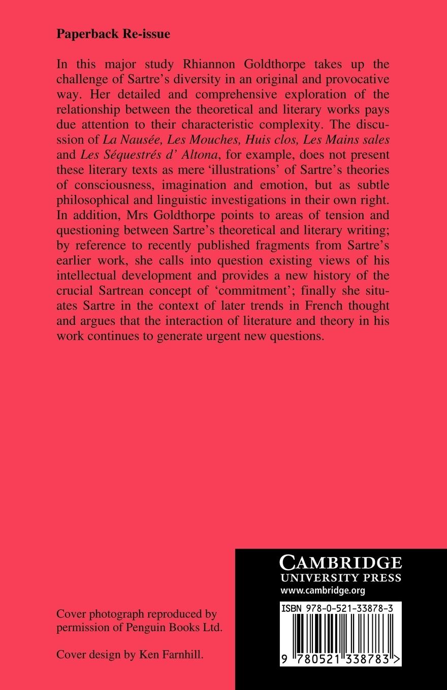 Rückseitencover Sartre
