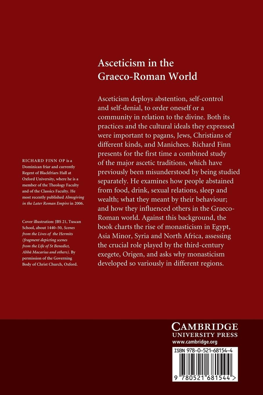 Rückseitencover Asceticism in the Graeco-Roman World