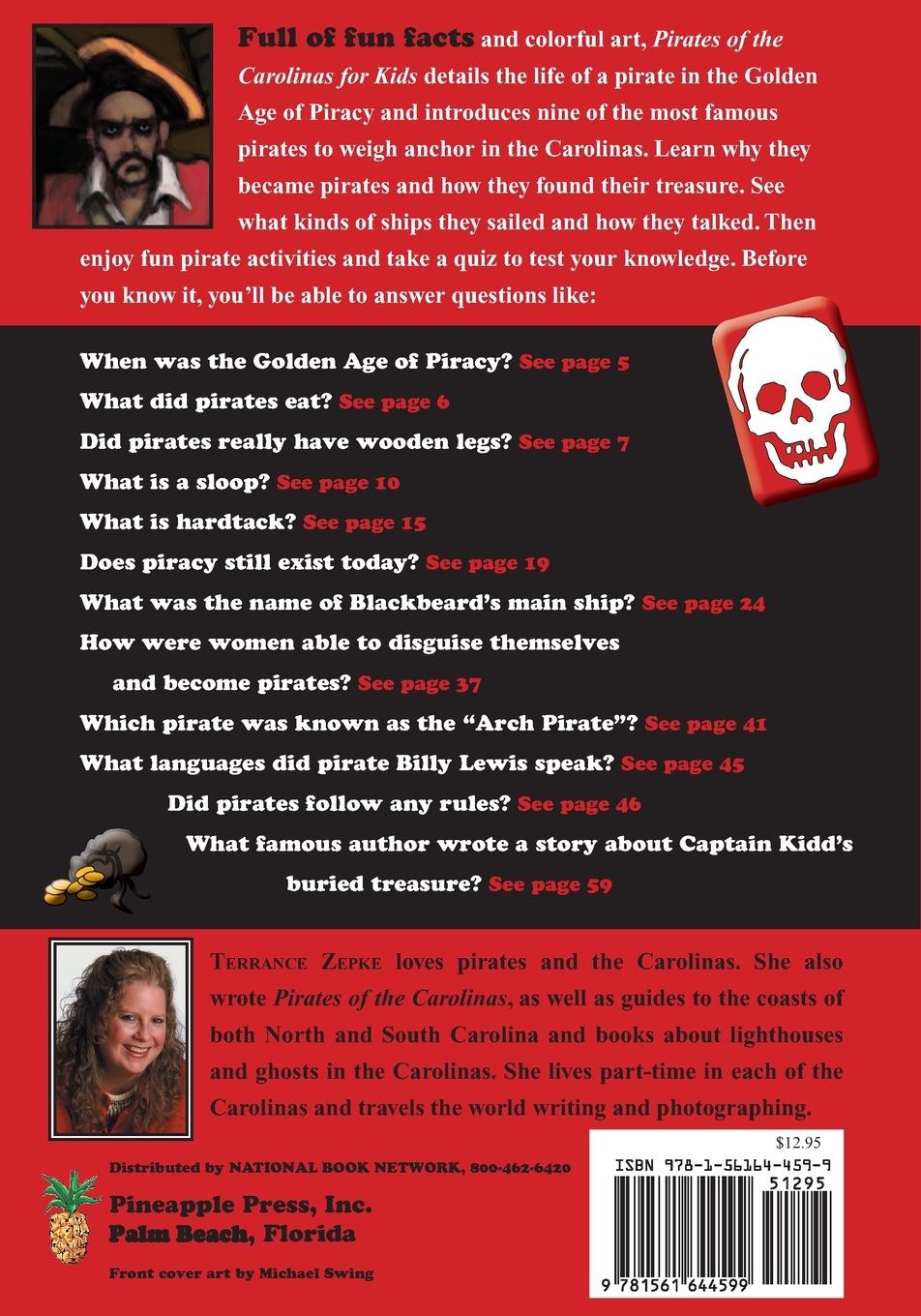 Rückseitencover Pirates of the Carolinas for Kids