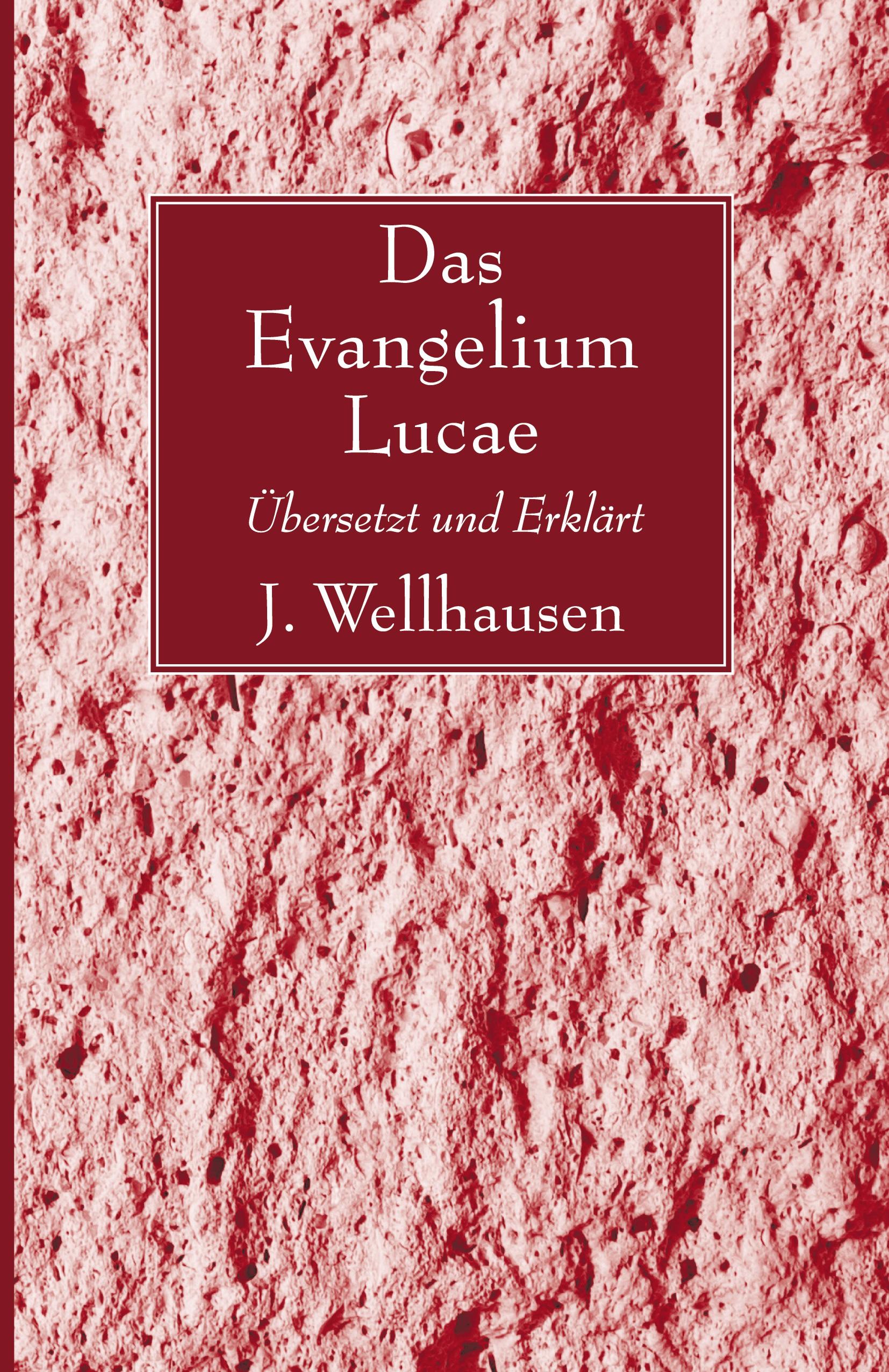 Vorderes Coverbild Das Evangelium Lucae