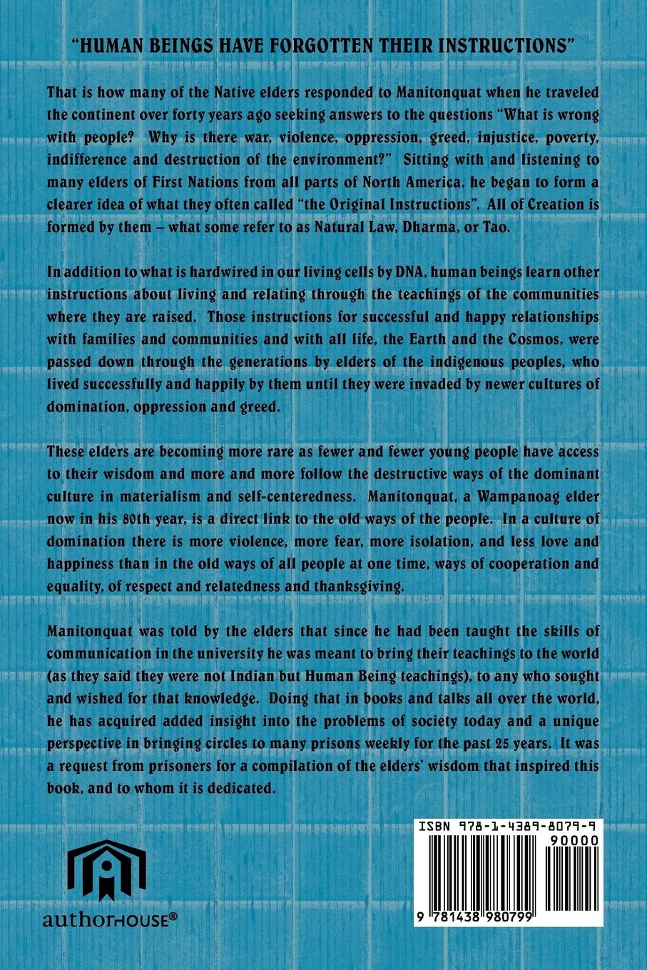 Rückseitencover The Original Instructions