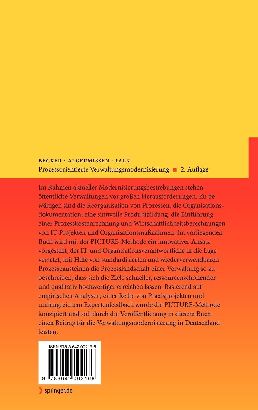 Rückseitencover Prozessorientierte Verwaltungsmodernisierung