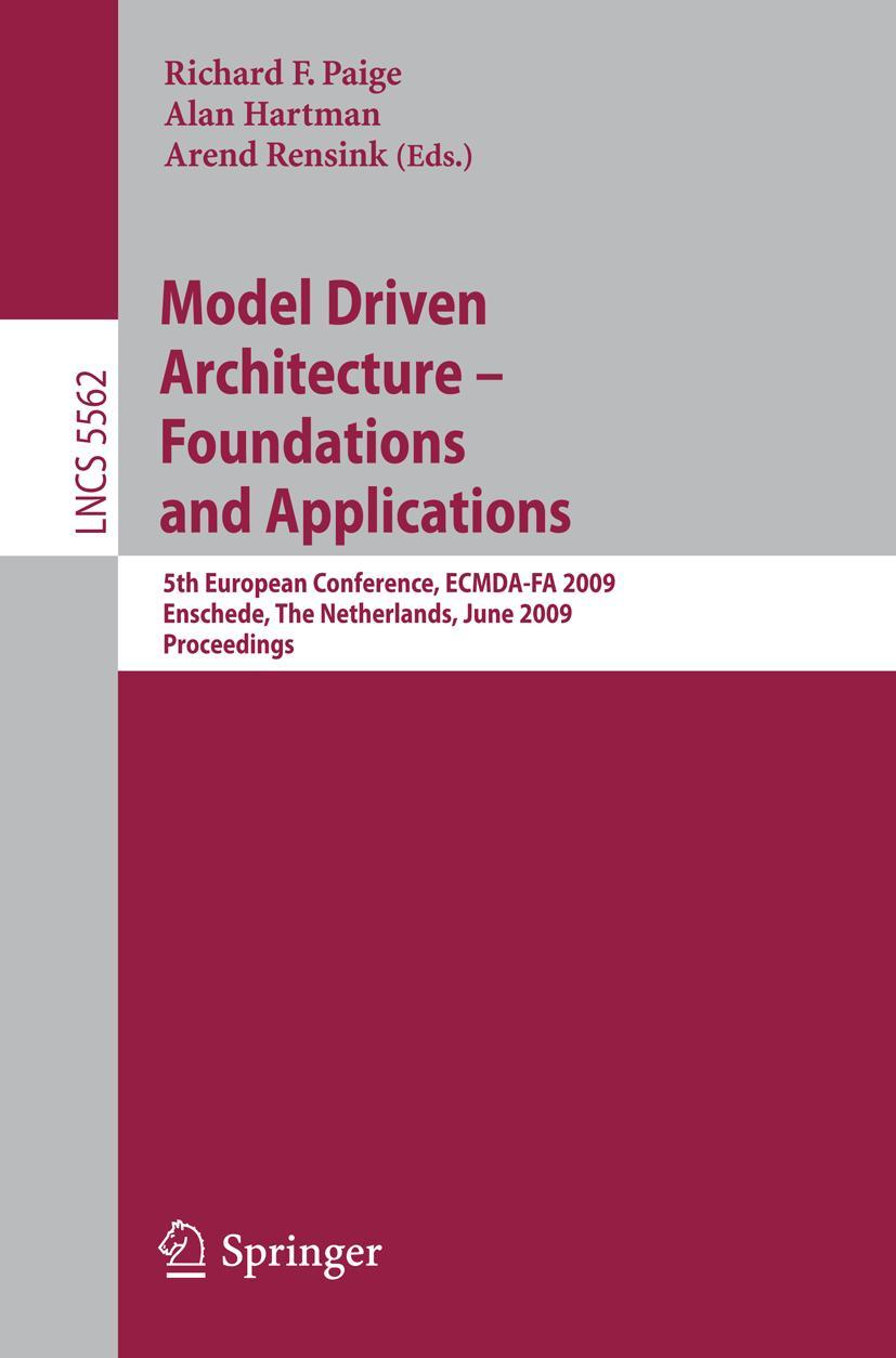 Vorderes Coverbild Model Driven Architecture - Foundations and Applications