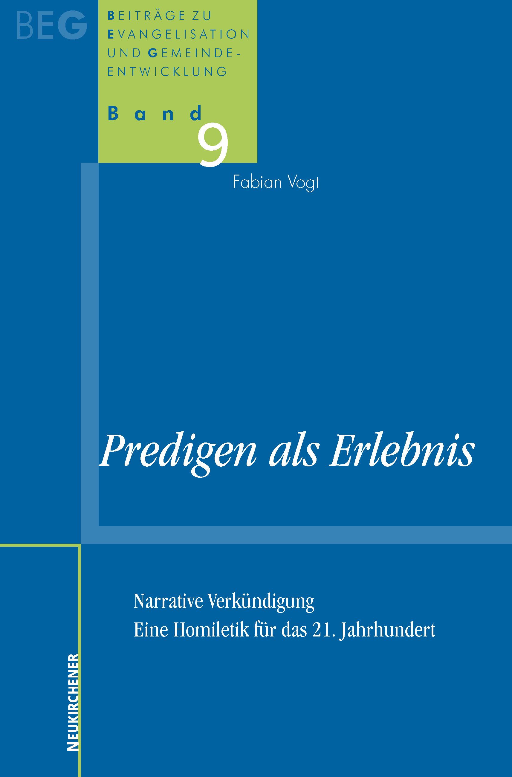 Vorderes Coverbild Predigen als Erlebnis