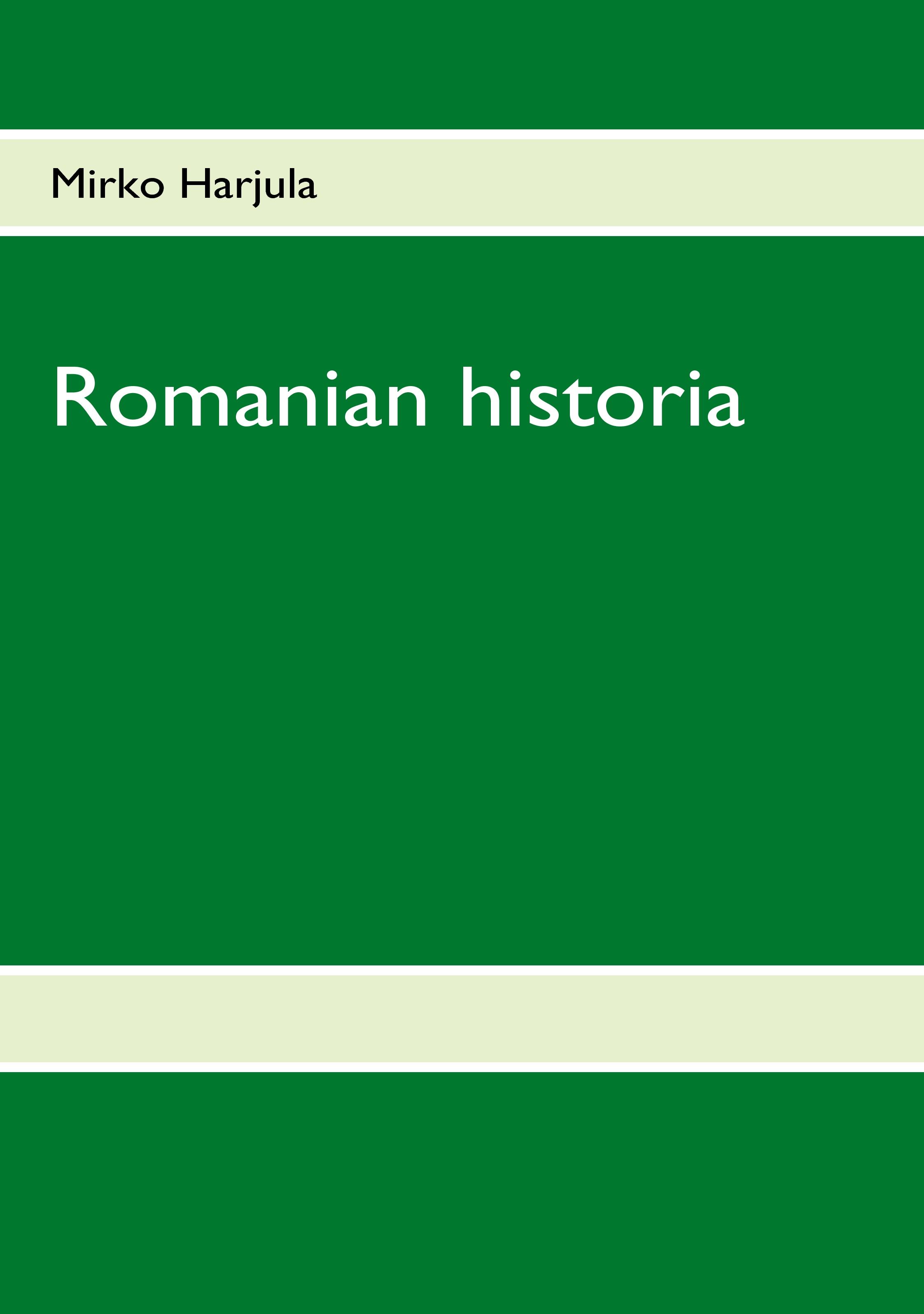 Vorderes Coverbild Romanian historia