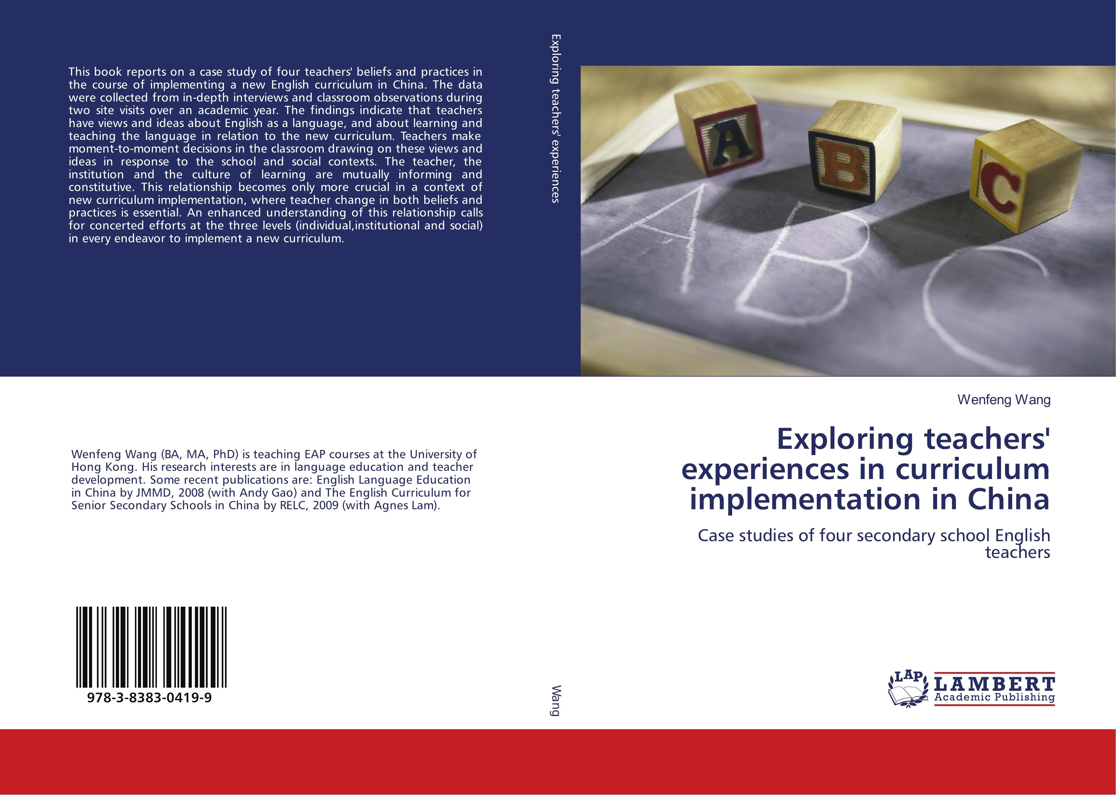 Vorderes Coverbild Exploring teachers' experiences in curriculum implementation in China