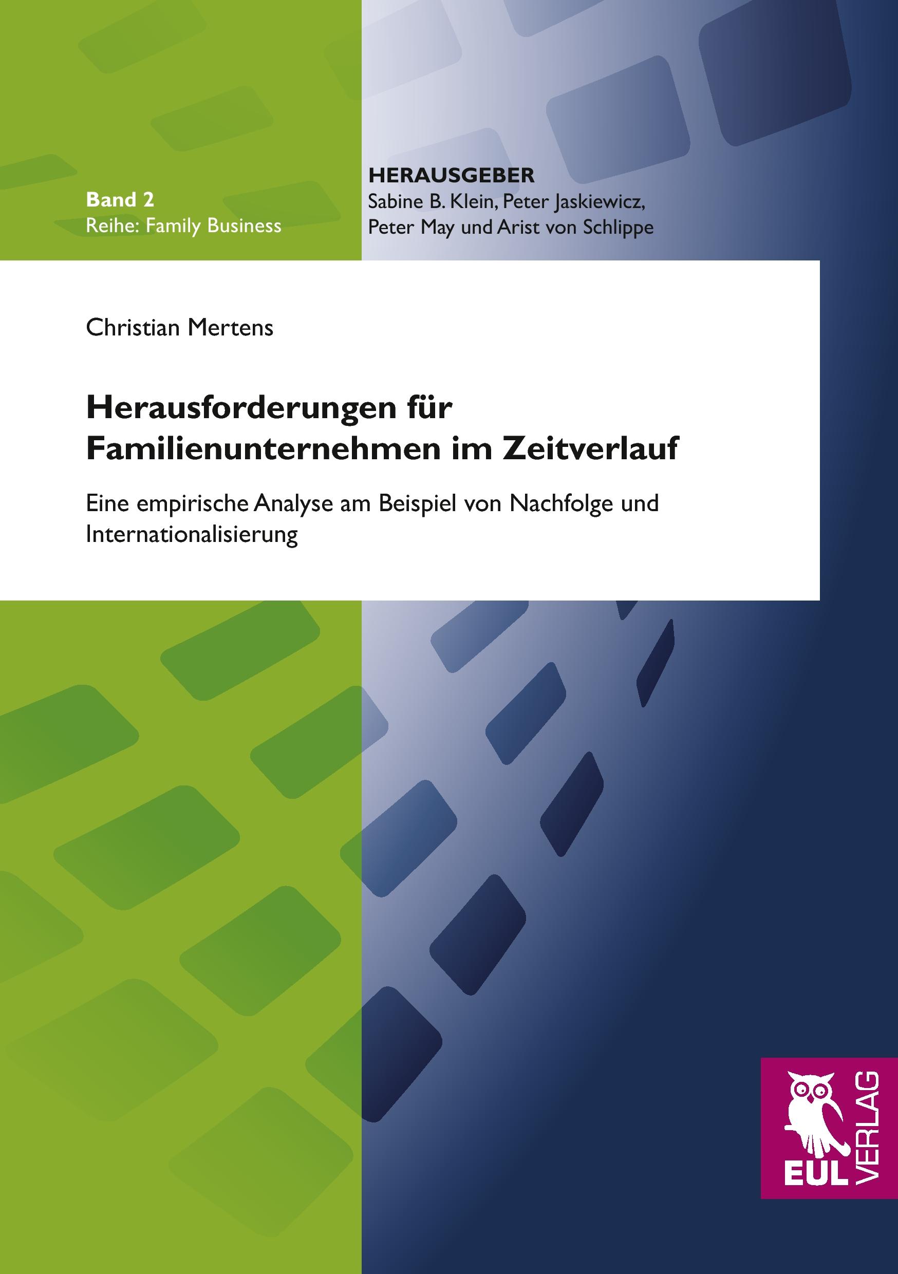 Vorderes Coverbild Herausforderungen für Familienunternehmen im Zeitverlauf