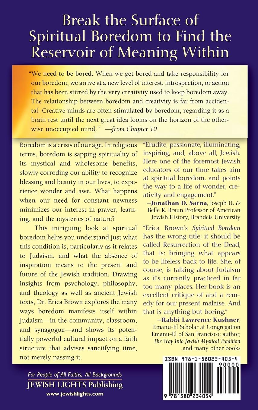 Rückseitencover Spiritual Boredom