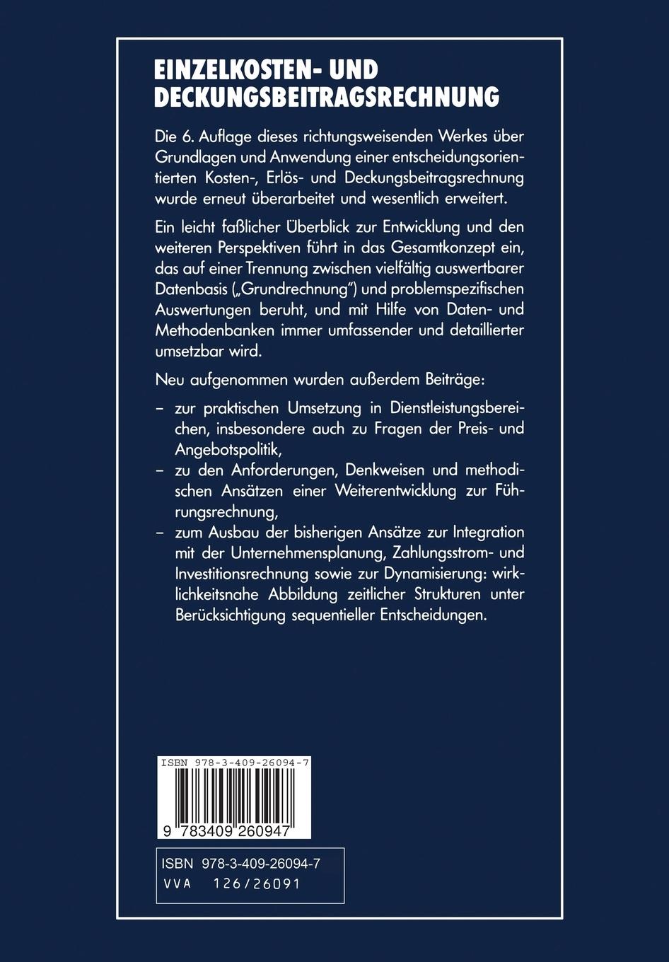 Rückseitencover Einzelkosten- und Deckungsbeitragsrechnung