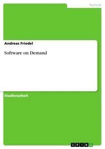 Vorderes Coverbild Software on Demand