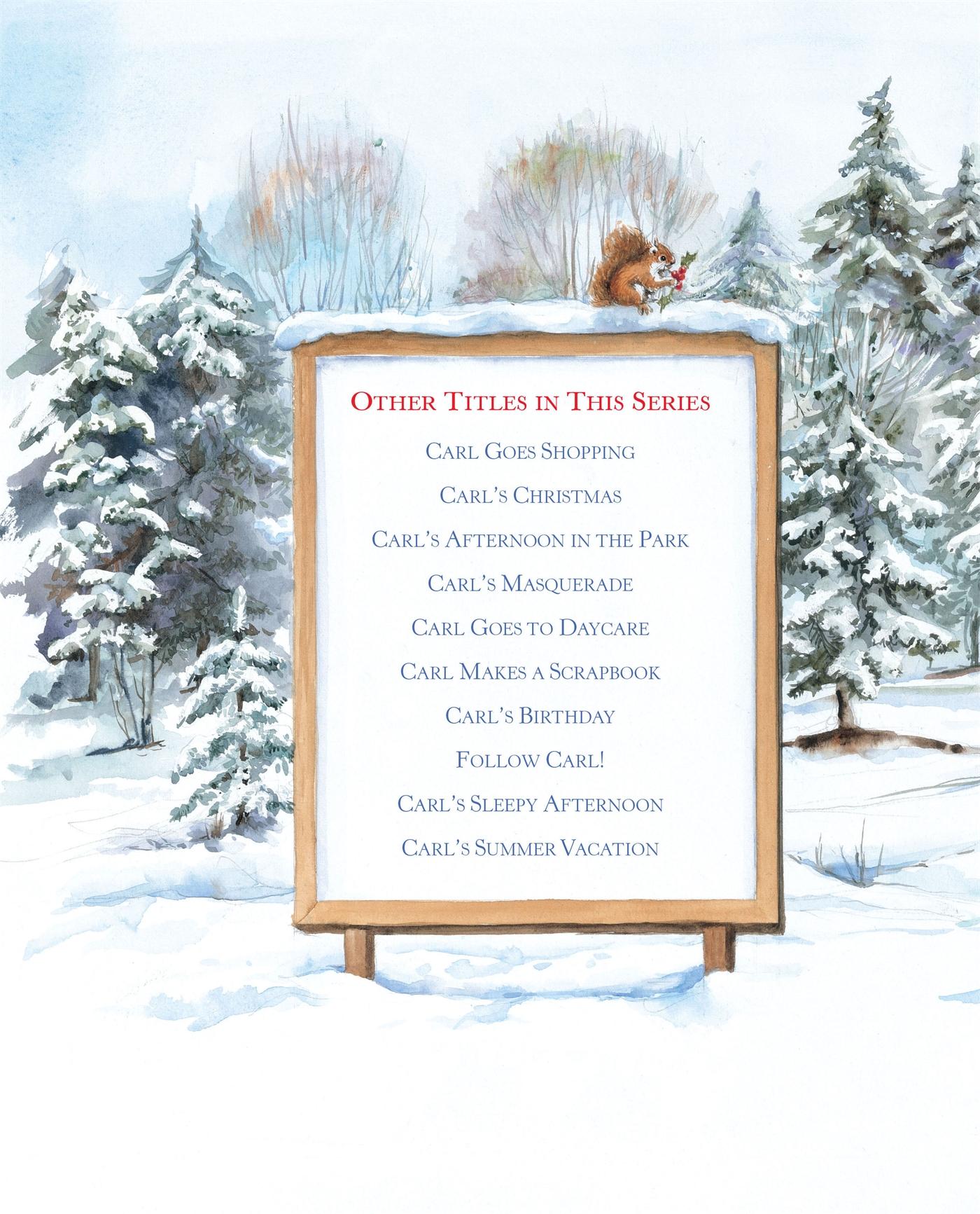 Rückseitencover Carl's Snowy Afternoon