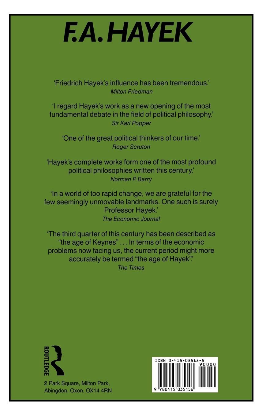 Rückseitencover The Trend of Economic Thinking