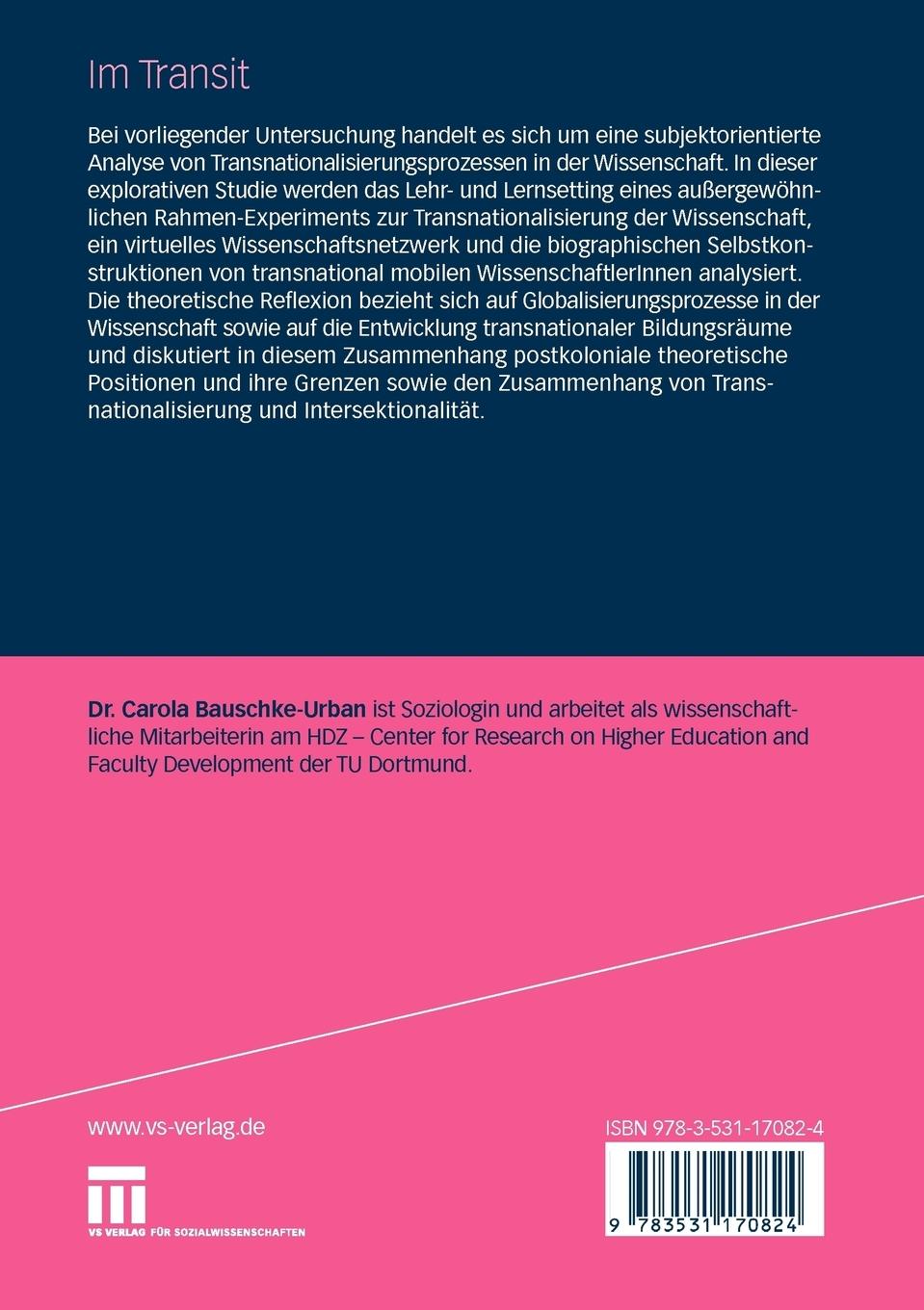 Rückseitencover Im Transit