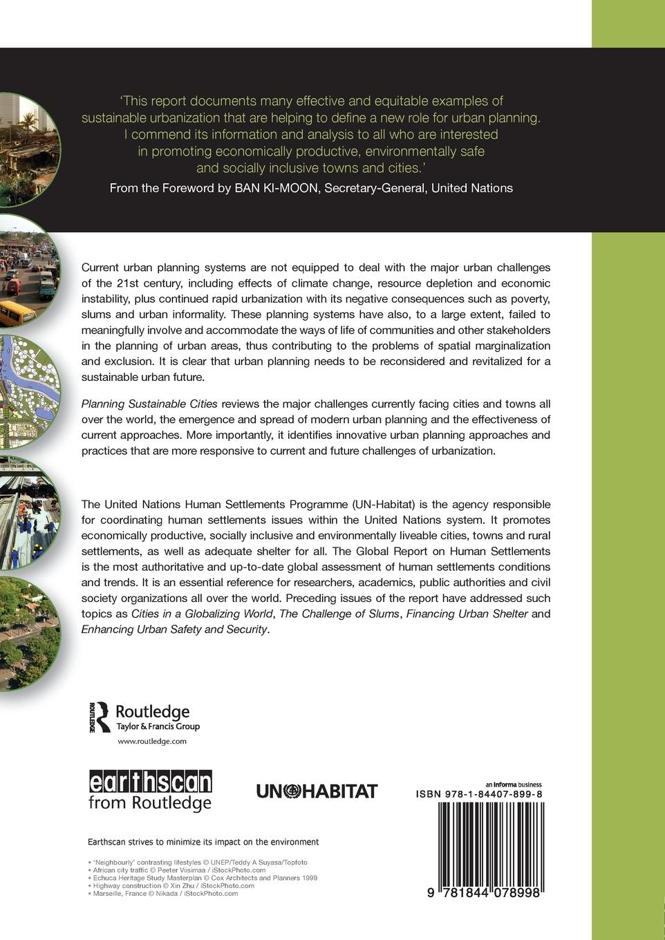 Rückseitencover Planning Sustainable Cities