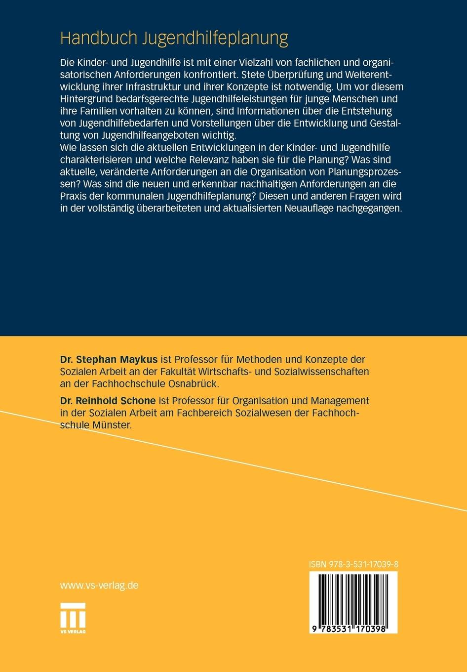 Rückseitencover Handbuch Jugendhilfeplanung