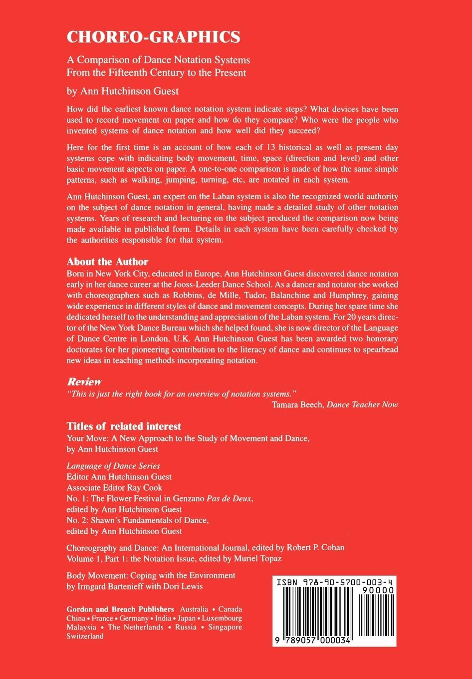 Rückseitencover Choreographics