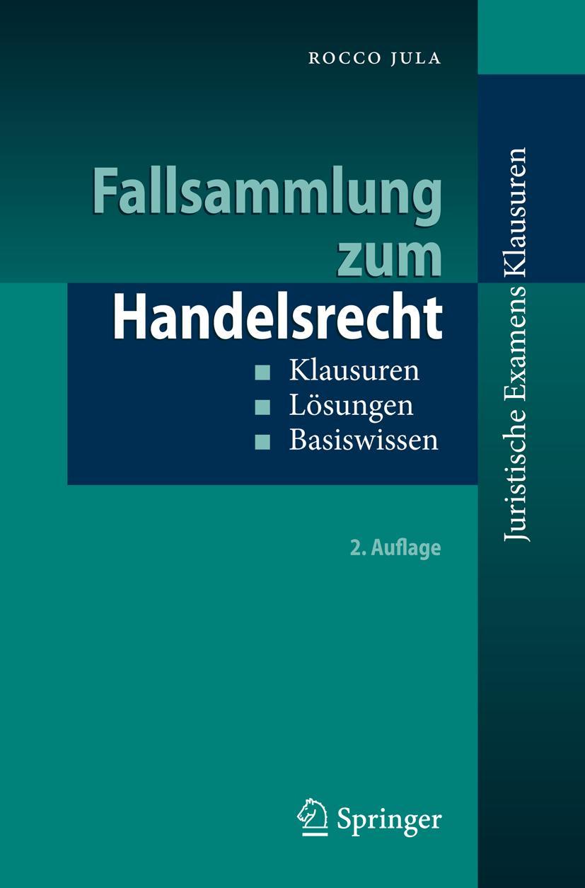 Vorderes Coverbild Fallsammlung zum Handelsrecht