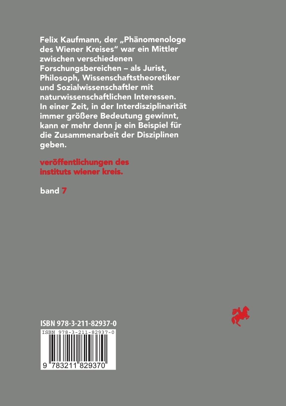 Rückseitencover Phänomenologie und logischer Empirismus