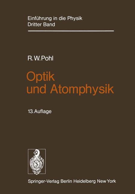 Vorderes Coverbild Optik und Atomphysik