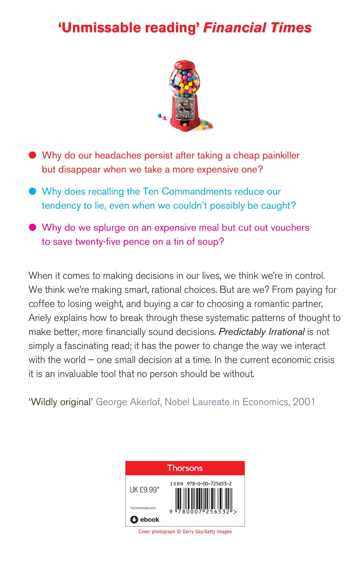 Rückseitencover Predictably Irrational