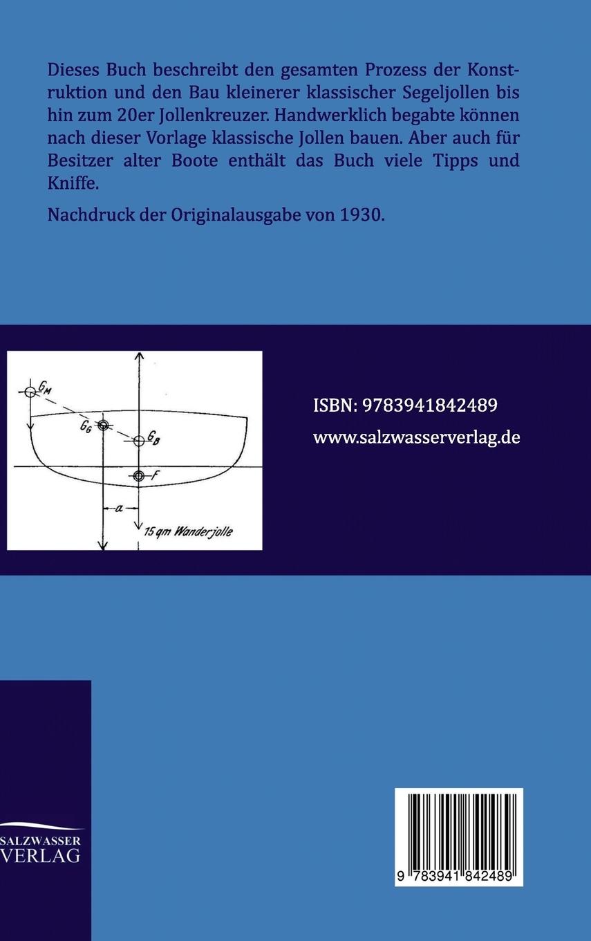 Rückseitencover Konstruktion und Bau von Segeljollen