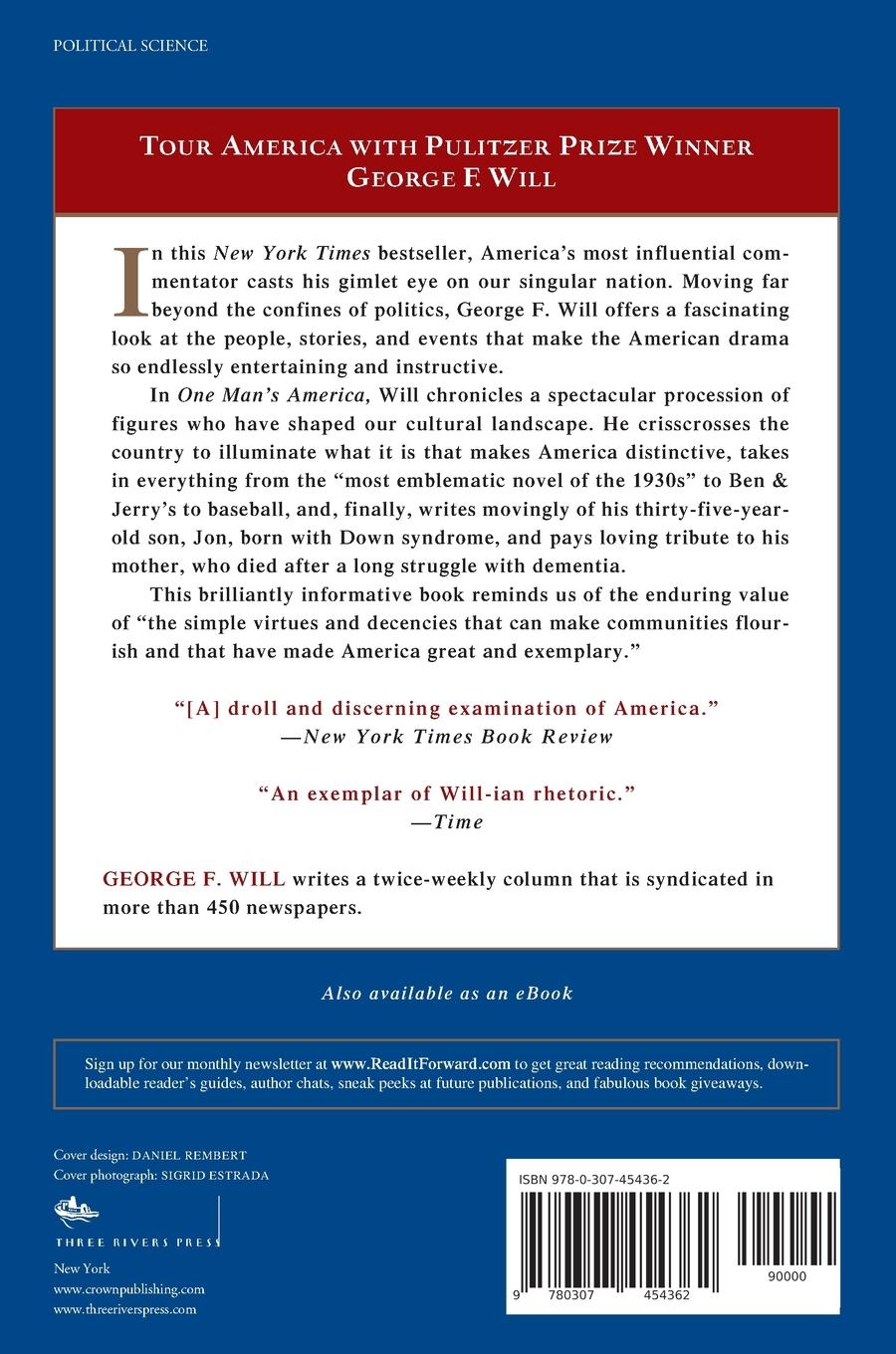 Rückseitencover One Man's America