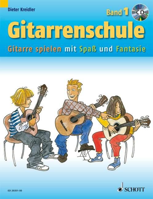 Vorderes Coverbild Gitarrenschule Band 1 mit CD