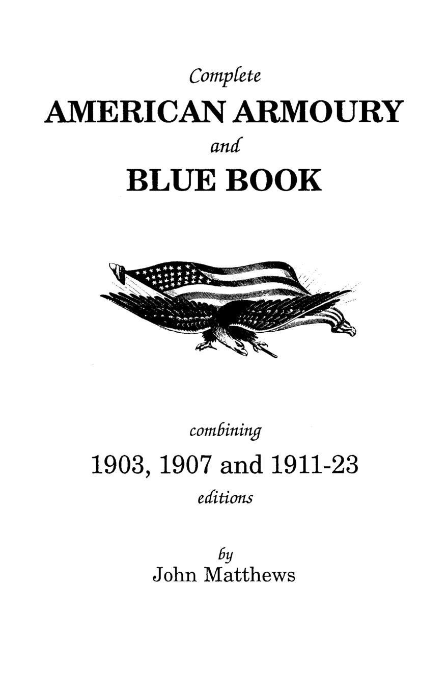 Vorderes Coverbild Complete American Armoury and Blue Book
