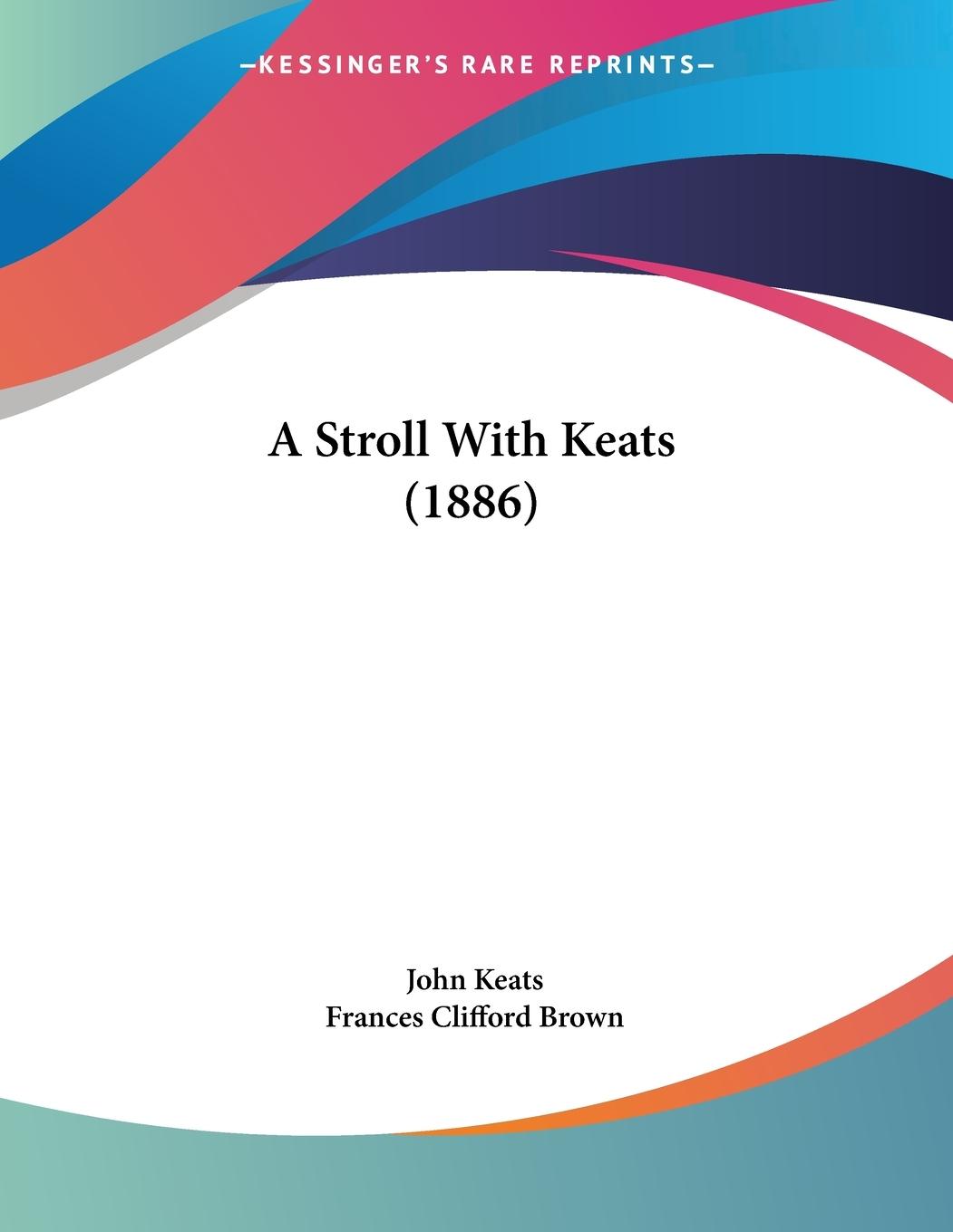 Vorderes Coverbild A Stroll With Keats (1886)