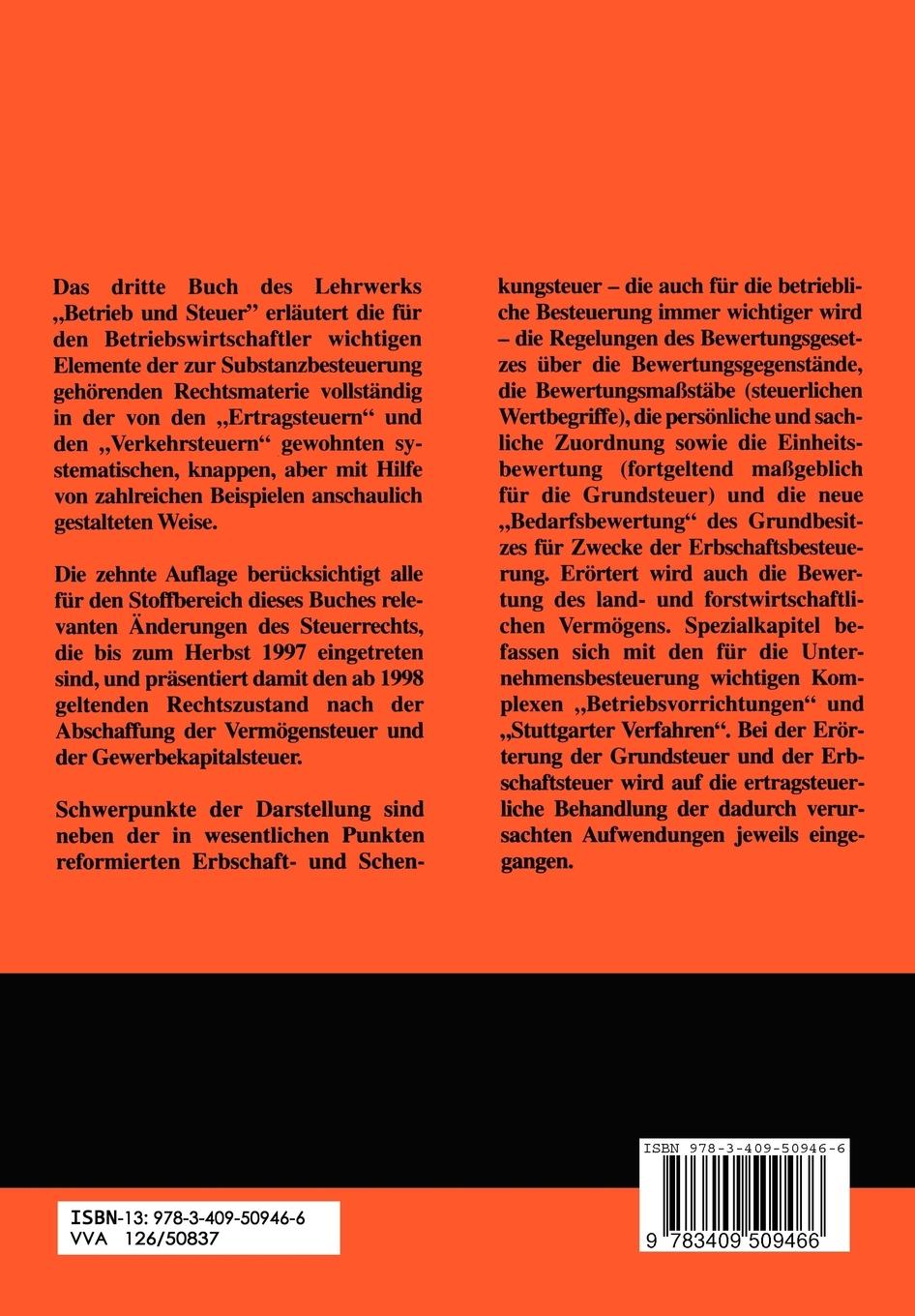 Rückseitencover Die Substanzsteuern