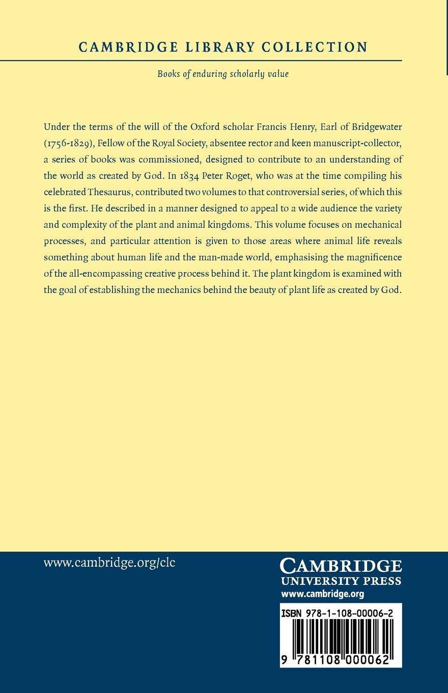 Rückseitencover Animal and Vegetable Physiology - Volume 1