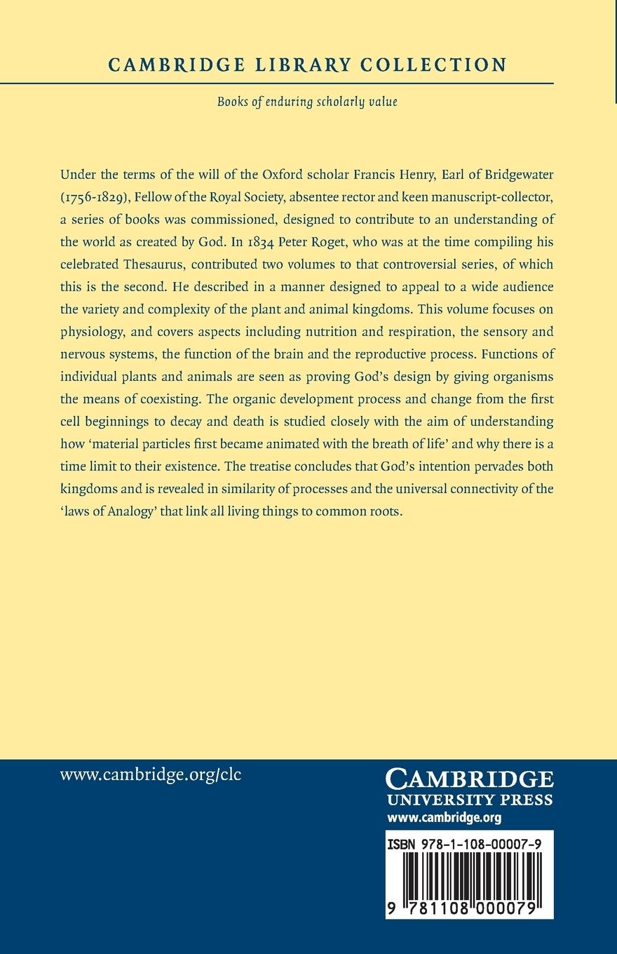 Rückseitencover Animal and Vegetable Physiology - Volume 2