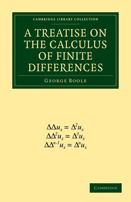 Vorderes Coverbild A Treatise on the Calculus of Finite Differences