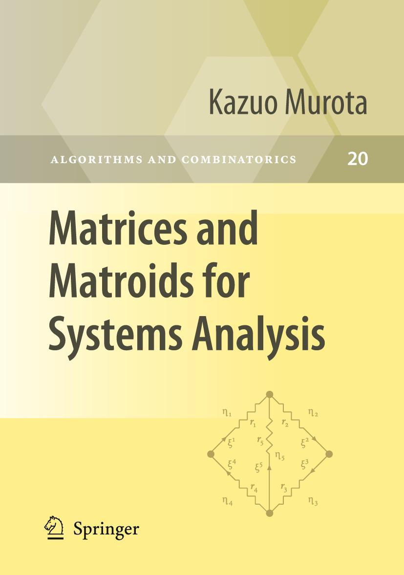 Vorderes Coverbild Matrices and Matroids for Systems Analysis