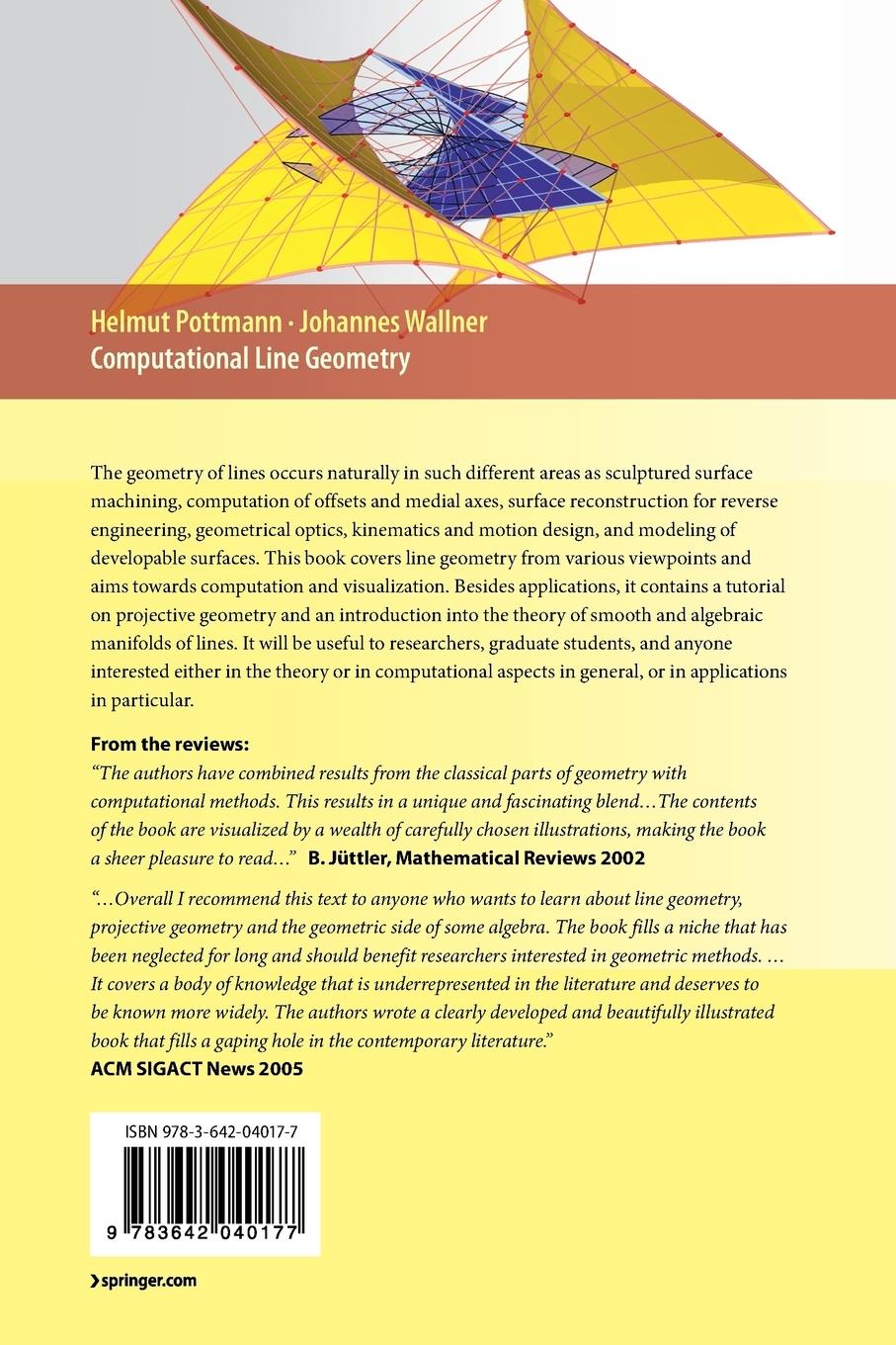 Rückseitencover Computational Line Geometry