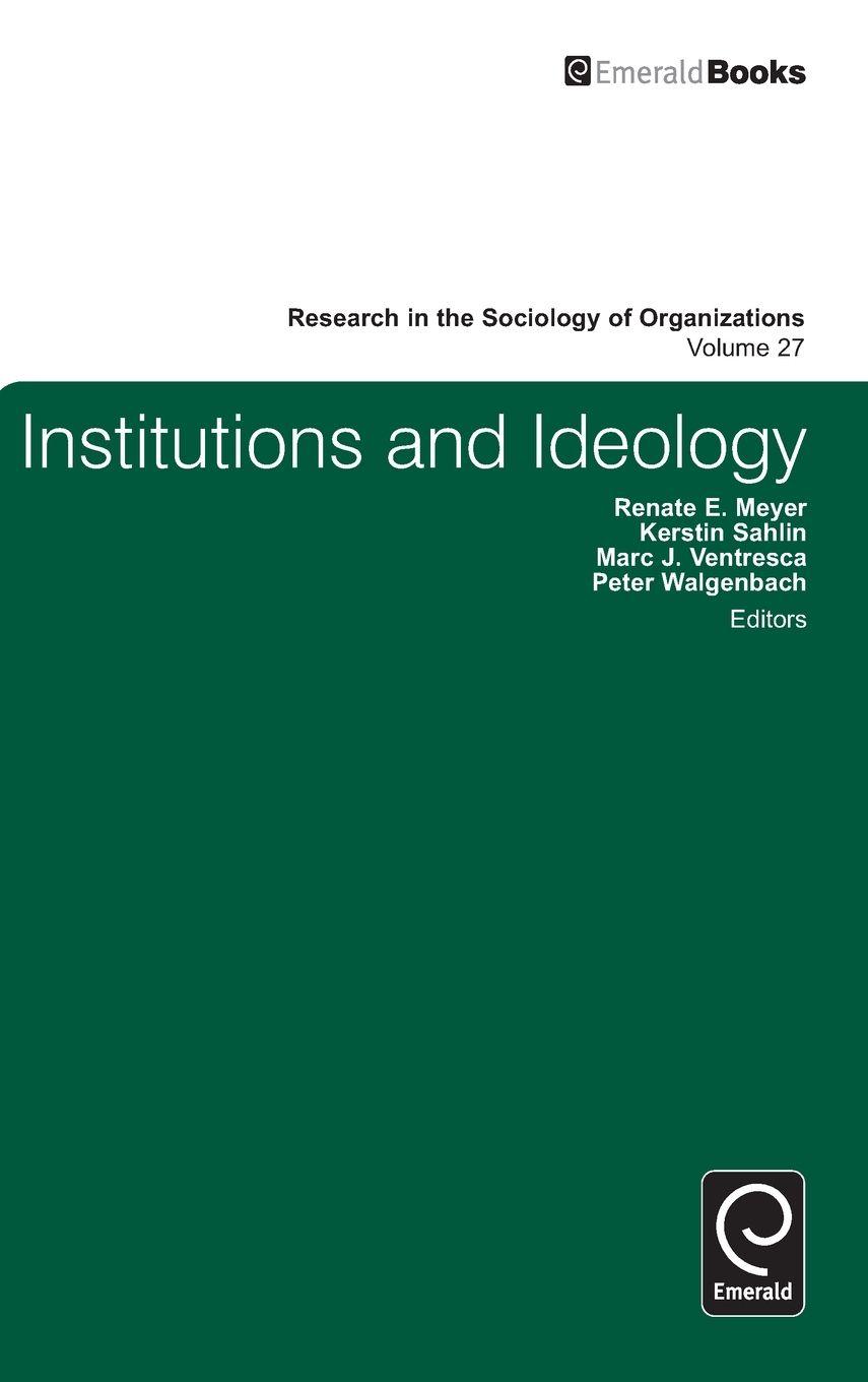 Vorderes Coverbild Institutions and Ideology