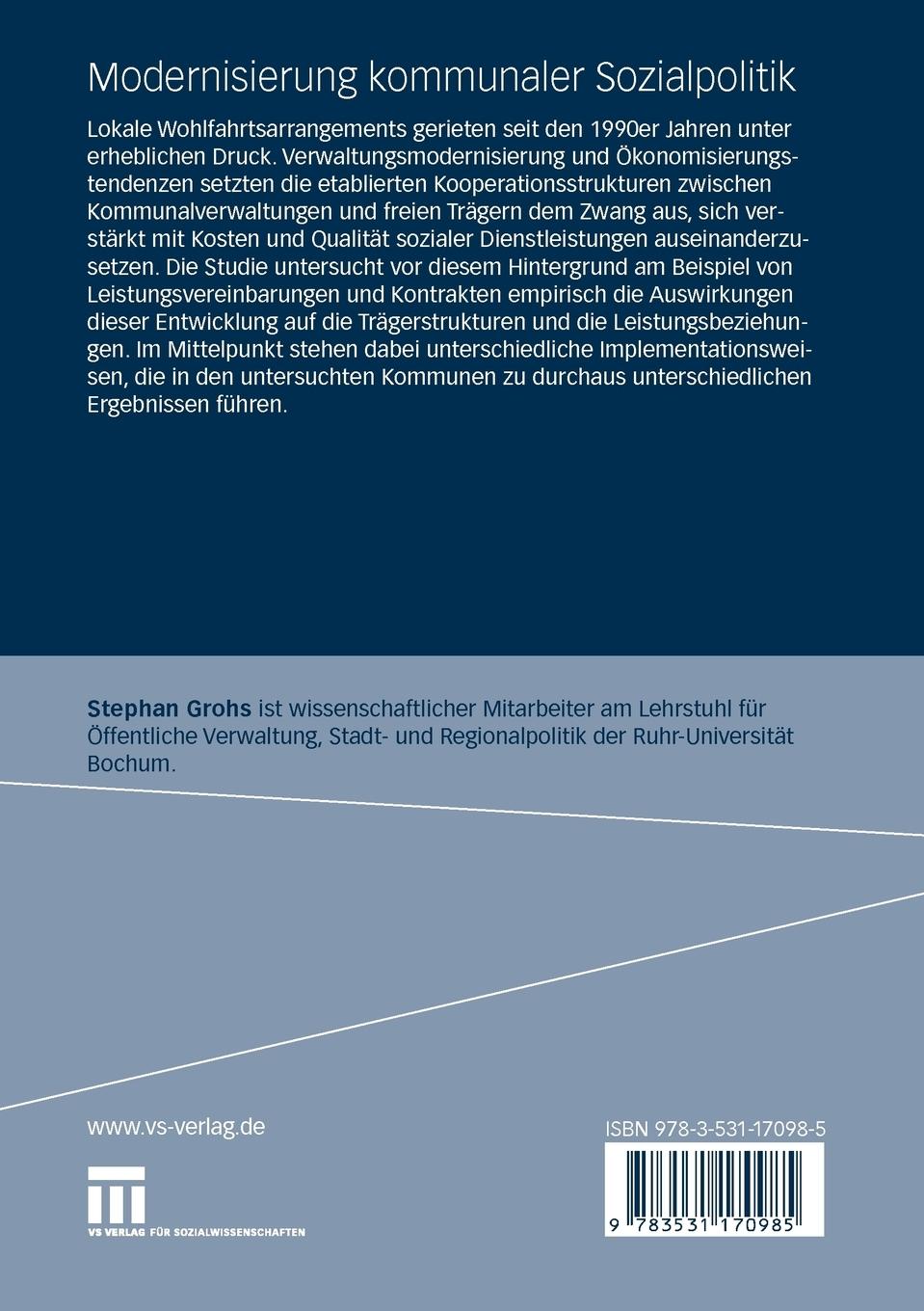 Rückseitencover Modernisierung kommunaler Sozialpolitik