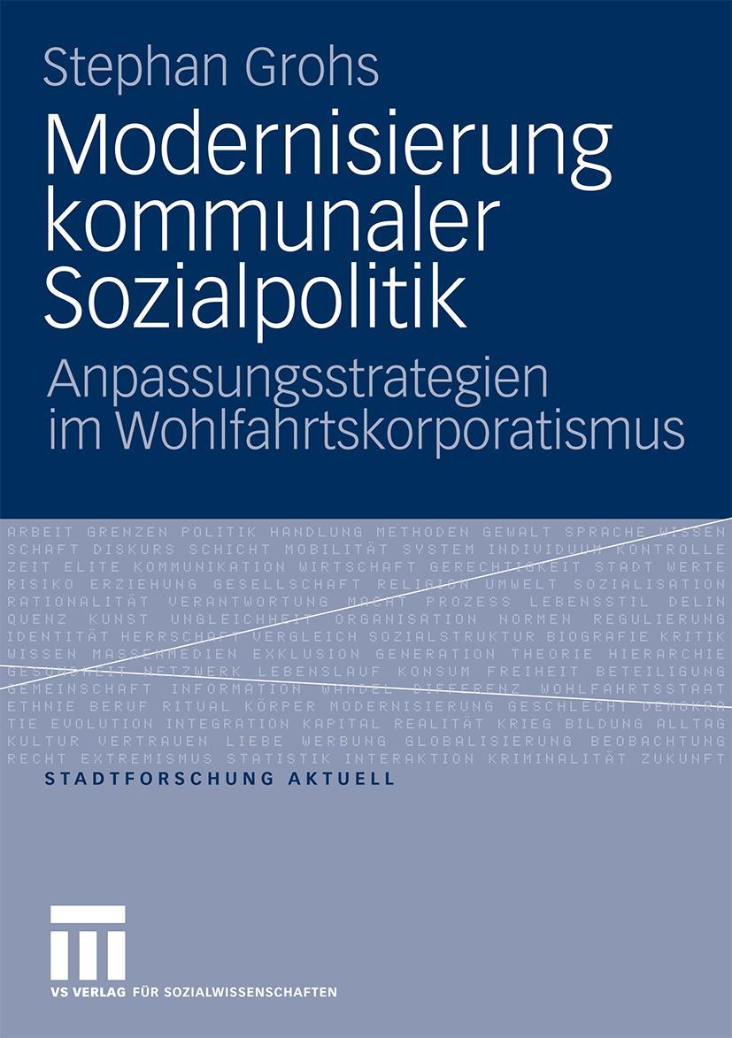 Vorderes Coverbild Modernisierung kommunaler Sozialpolitik