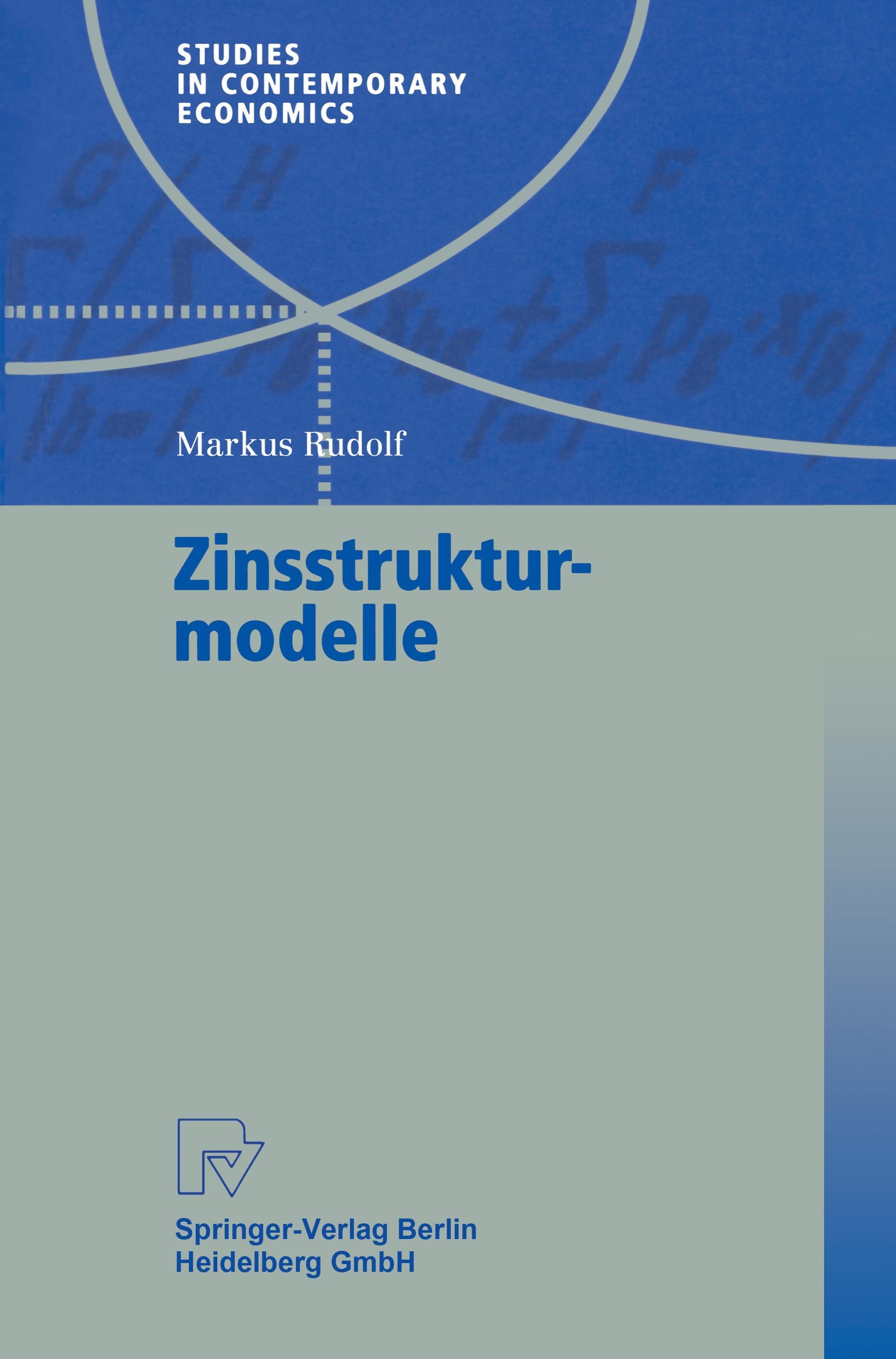 Vorderes Coverbild Zinsstrukturmodelle
