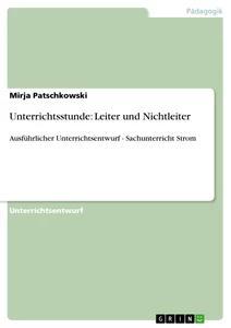 Vorderes Coverbild Unterrichtsstunde: Leiter und Nichtleiter