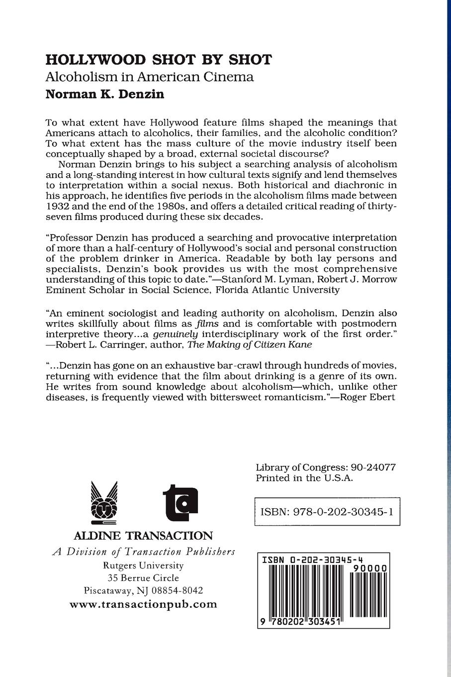 Rückseitencover Hollywood Shot by Shot